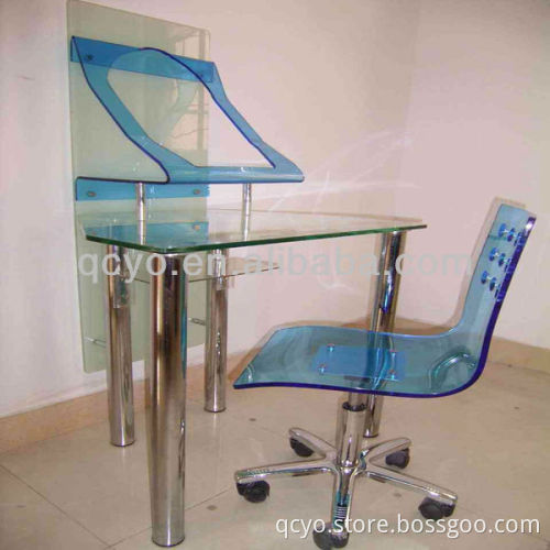 Factory directly sale fashionable high quality acrylic plastic computer desk
